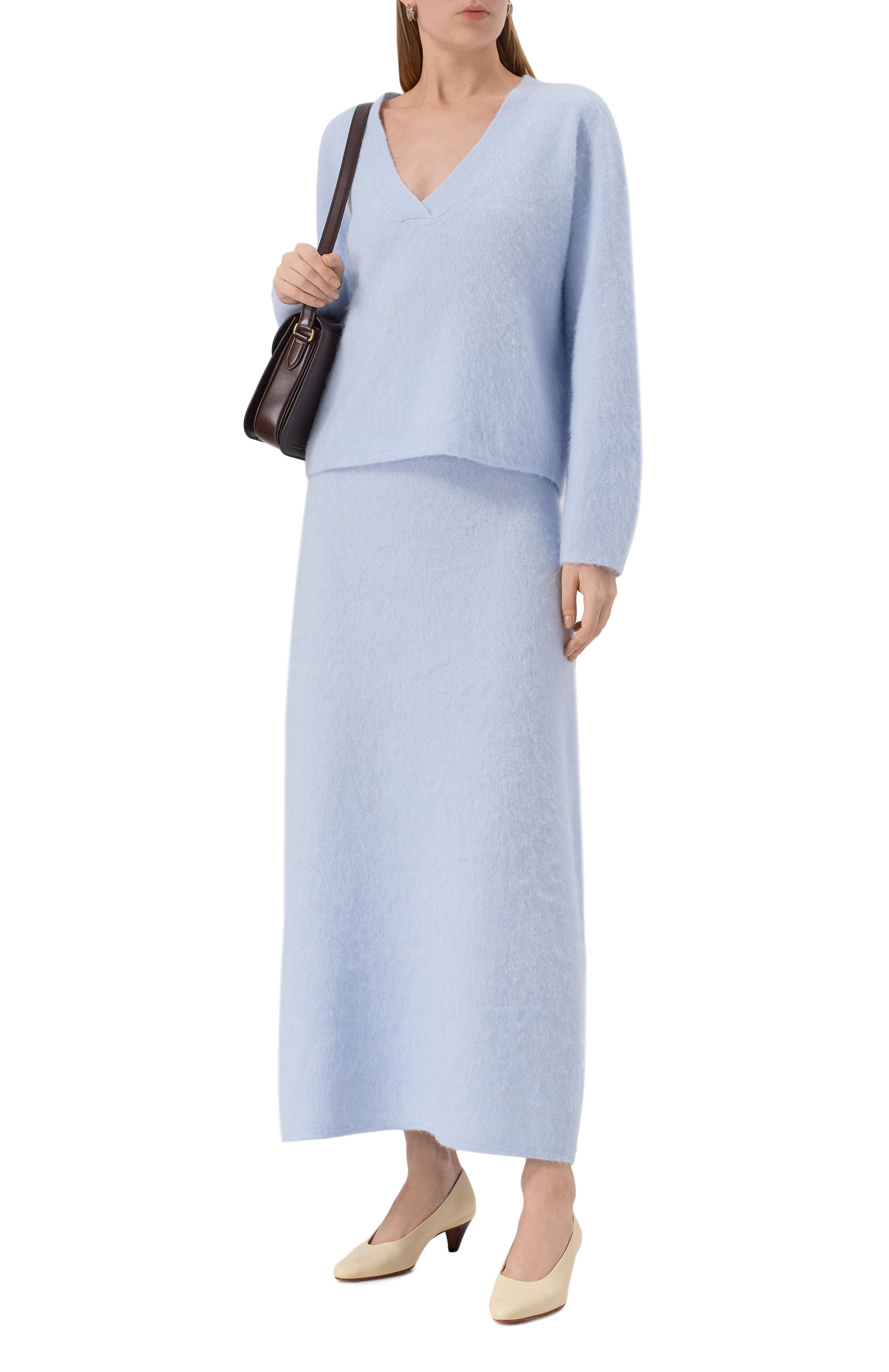 Юбка BOSS ORANGE голубого цвета по цене 24750 руб., арт. 50548955, фото 2 Юбка BOSS ORANGE, арт. 50548955, фото 2