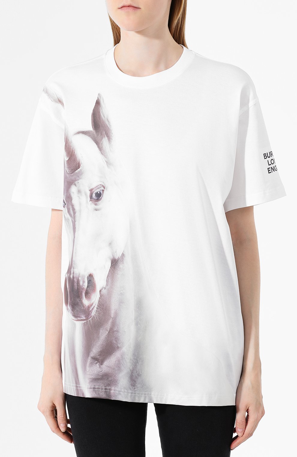 Хлопковая футболка BURBERRY, арт. 8017352, фото 3