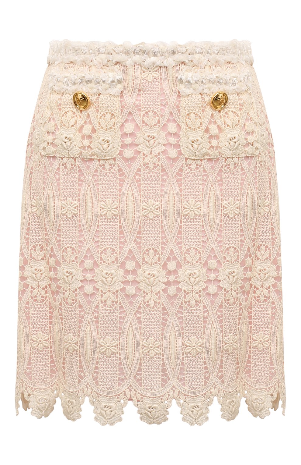 Хлопковая юбка GIAMBATTISTA VALLI кремового цвета по цене 324500 руб., арт. 24FWPVCA2032-17LUS, фото 1 Хлопковая юбка GIAMBATTISTA VALLI, арт. 24FWPVCA2032-17LUS, фото 1