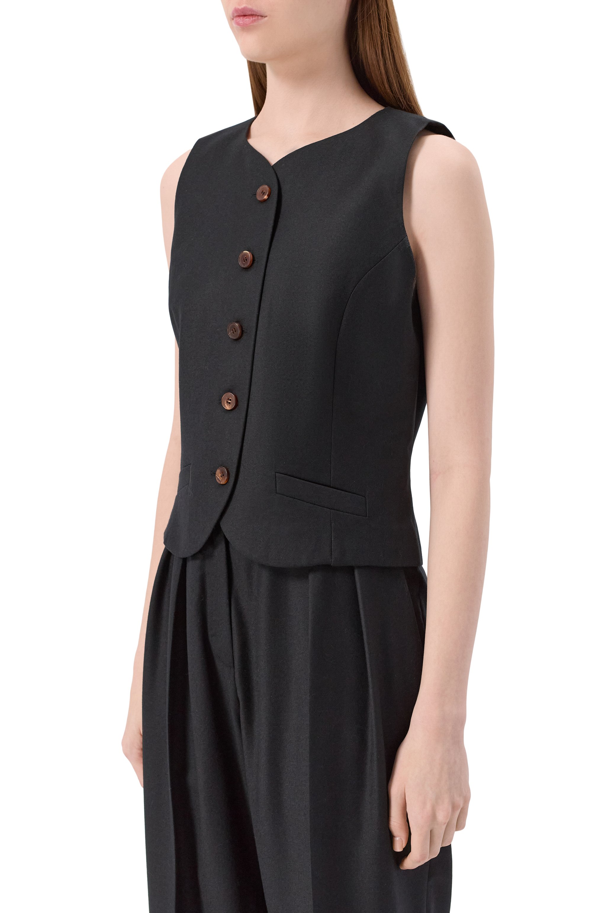 Жилет из кашемира и шелка LESYANEBO, арт. LN03H- 411_MAE, фото 3