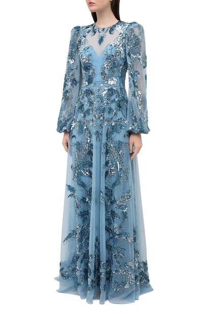 Платье с пайетками ZUHAIR MURAD, арт. DRF21014/EMAS001, фото 3