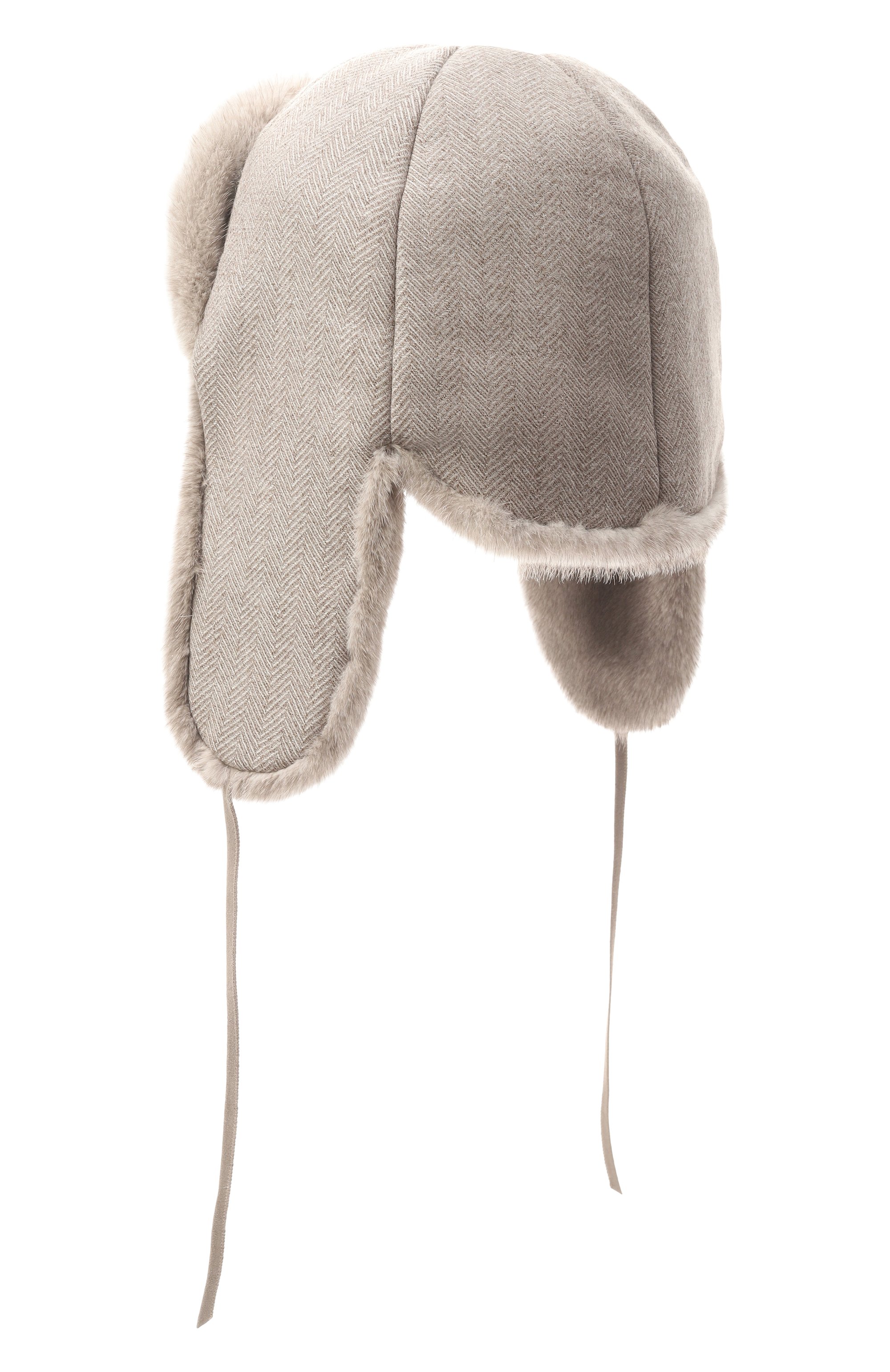 Кашемировая шапка-ушанка дарья с мехом норки FURLAND, арт. 0194810010080600078, фото 2