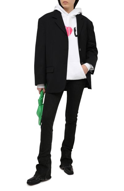 Хлопковое худи BALENCIAGA белого цвета по цене 134000 руб., арт. 578135/TJVL6, фото 2 Хлопковое худи BALENCIAGA, арт. 578135/TJVL6, фото 2