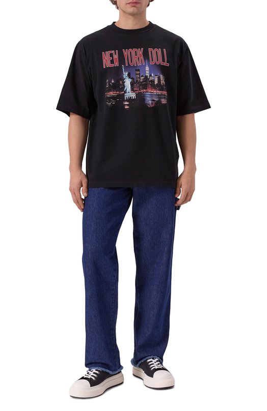 Хлопковая футболка Dsquared2 S71GD1598/D20020 Чёрный  S71GD1598/D20020 Фото 2