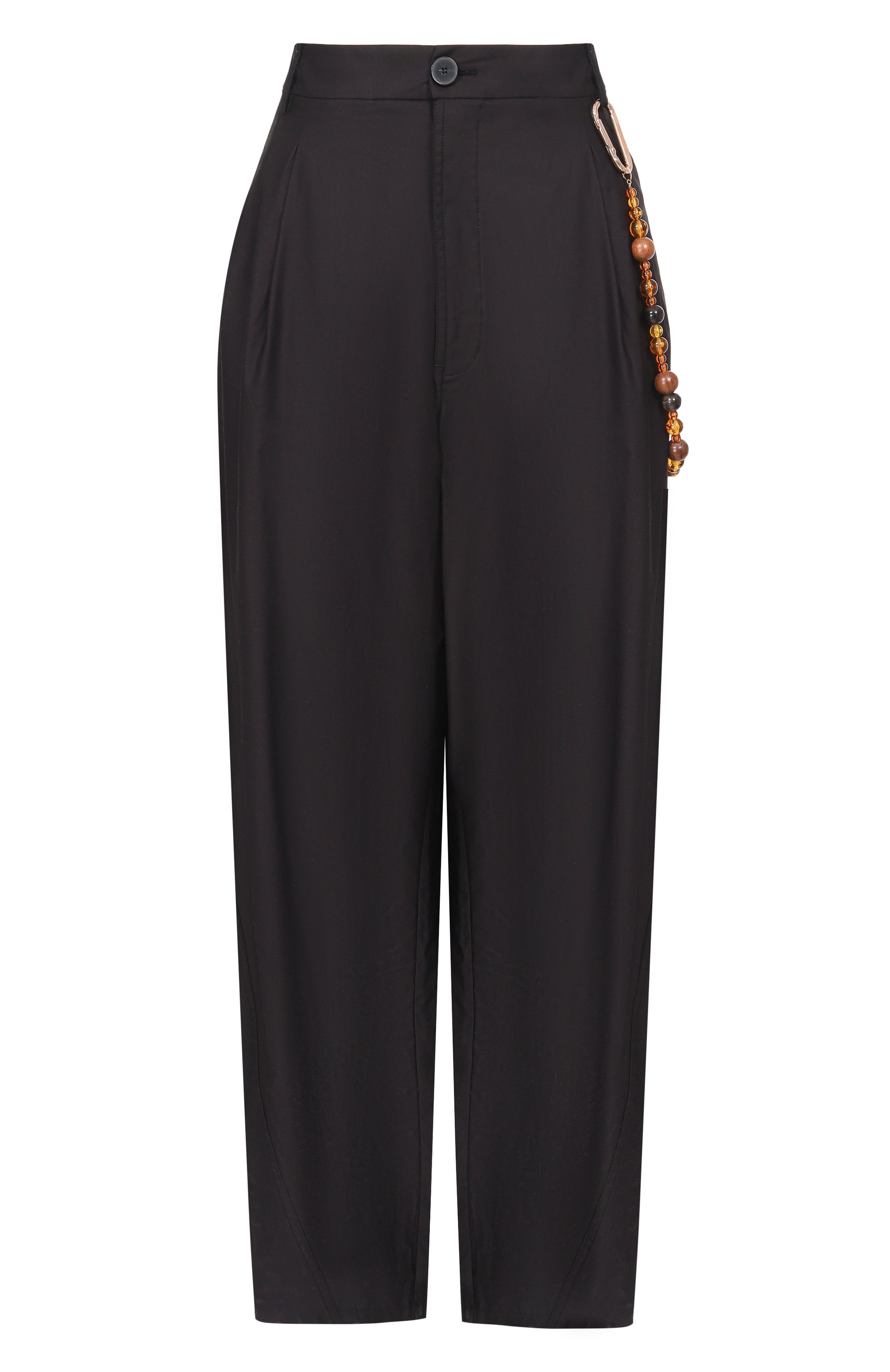 Хлопковые брюки DARKPARK черного цвета по цене 65350 руб., арт. WTR36/FAC162, фото 1 Хлопковые брюки DARKPARK, арт. WTR36/FAC162, фото 1