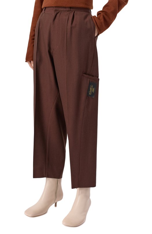 Шерстяные брюки Undercover UC2E1511 Коричневый  UC2E1511 Фото 3