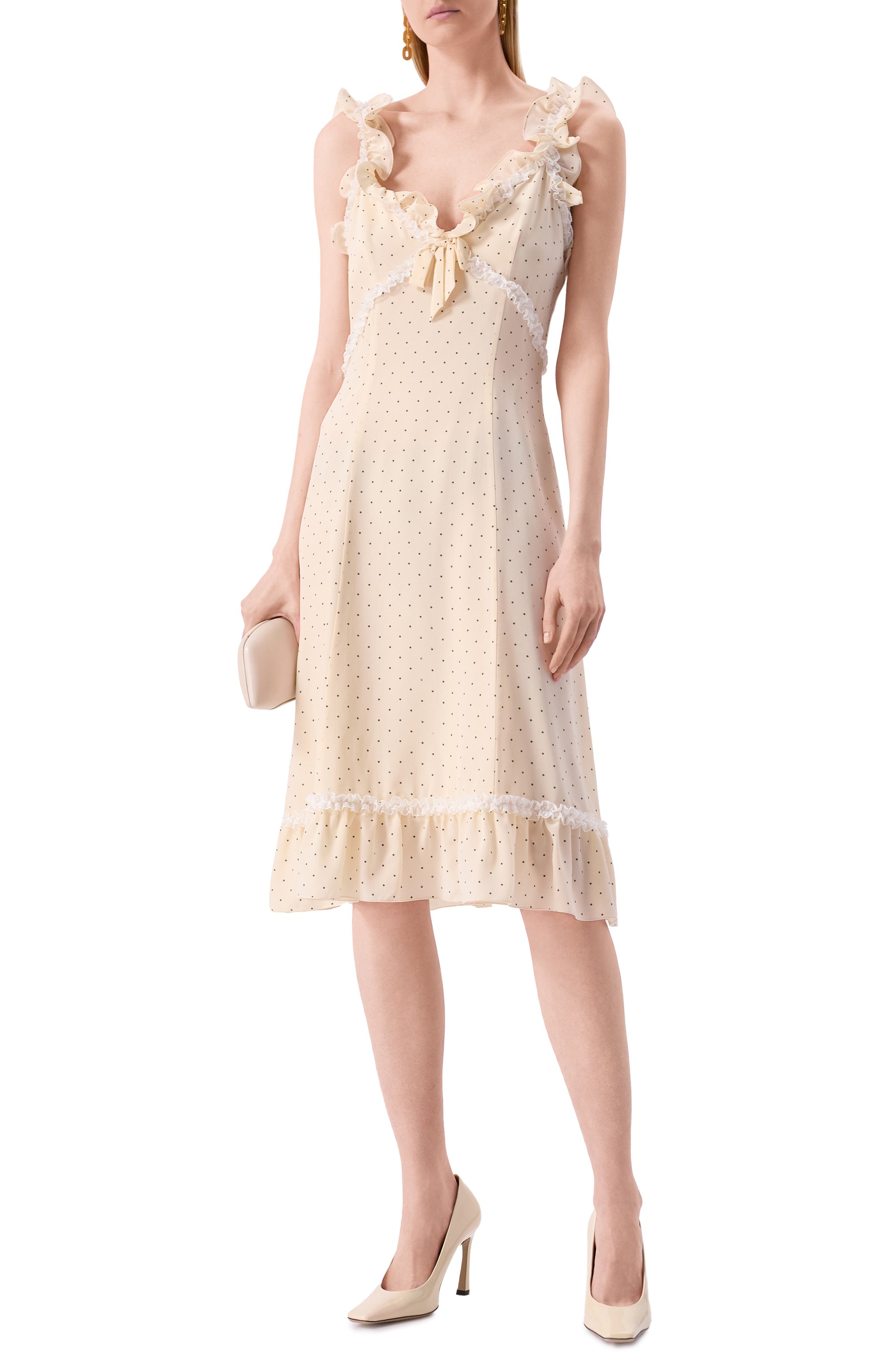 Шелковое платье ALESSANDRA RICH, арт. FABX4034-F4508, фото 2