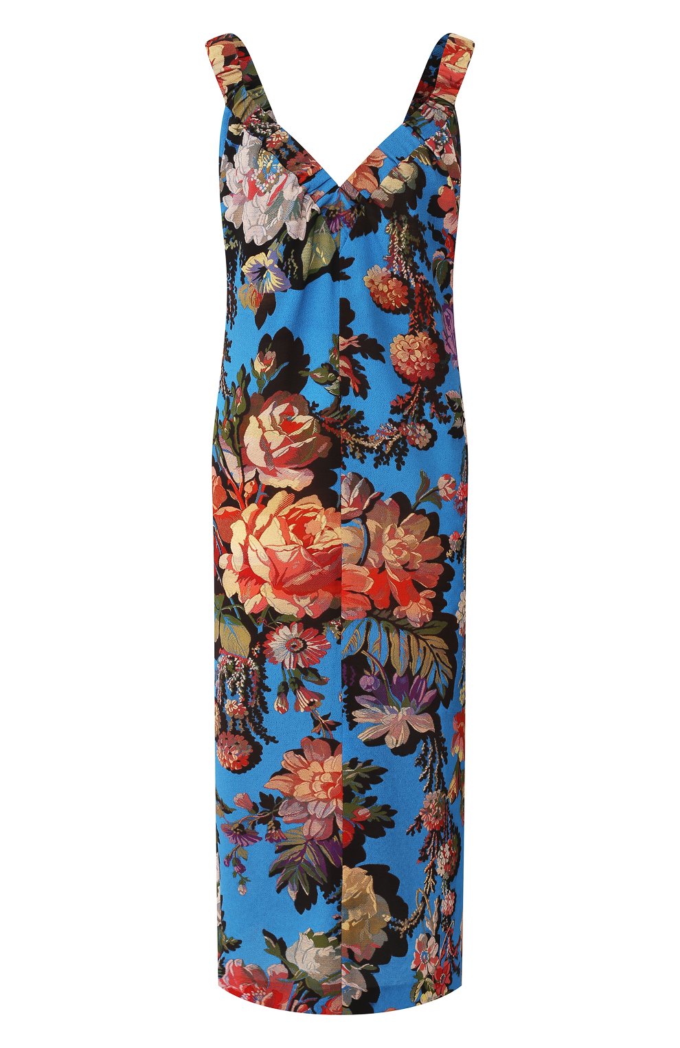 Платье DRIES VAN NOTEN синего цвета по цене 52800 руб., арт. 201-11061-9010, фото 1 Платье DRIES VAN NOTEN, арт. 201-11061-9010, фото 1