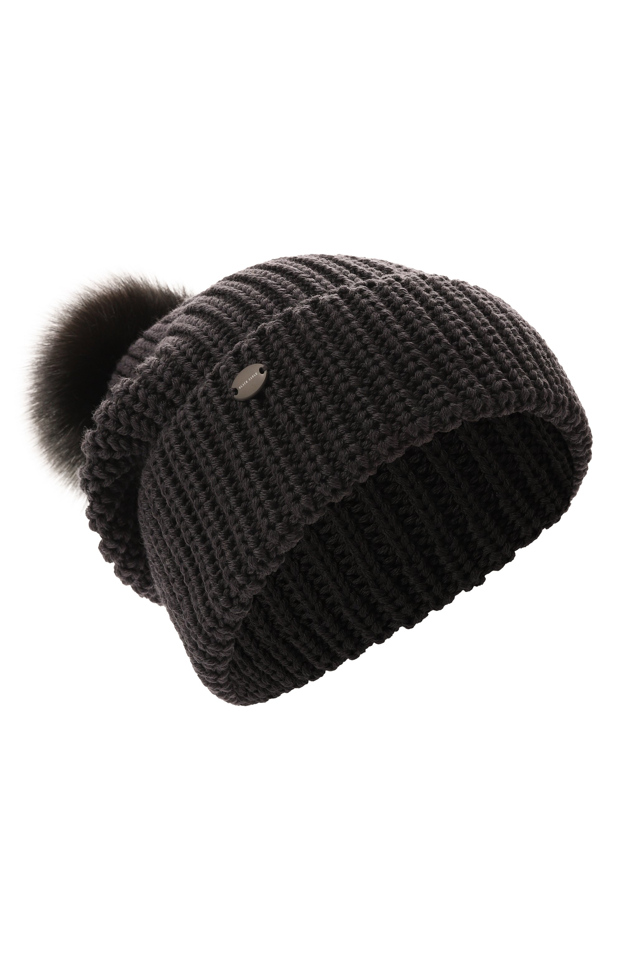 Шерстяная шапка с отделкой из соболя BLACK SABLE, арт. BS-47CC10, фото 1