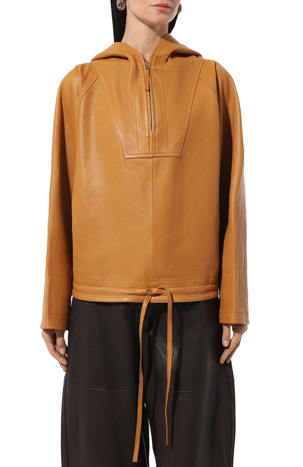 Кожаный анорак CO оранжевого цвета по цене 175500 руб., арт. 6624/PSGV, фото 3 Кожаный анорак CO, арт. 6624/PSGV, фото 3