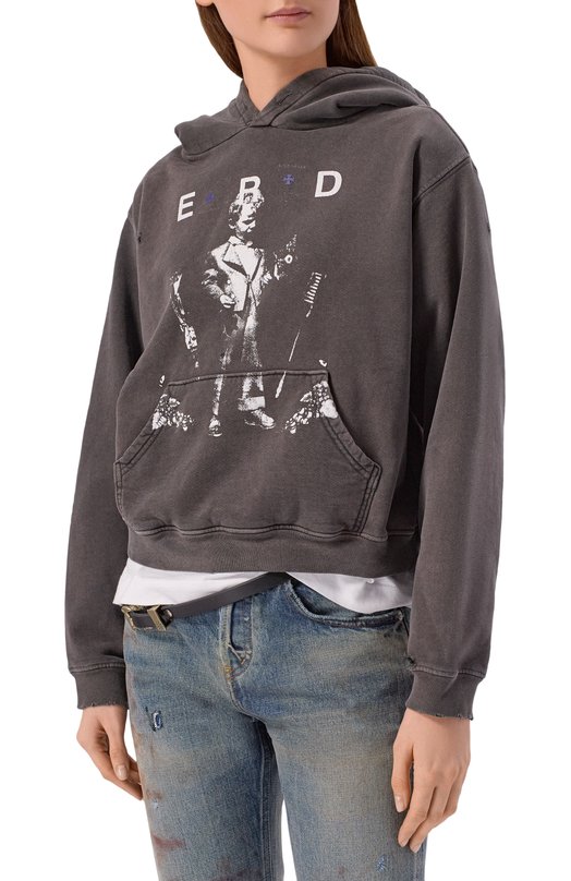 Хлопковое худи Enfants Riches Deprimes 120-572 Серый  120-572 Фото 3