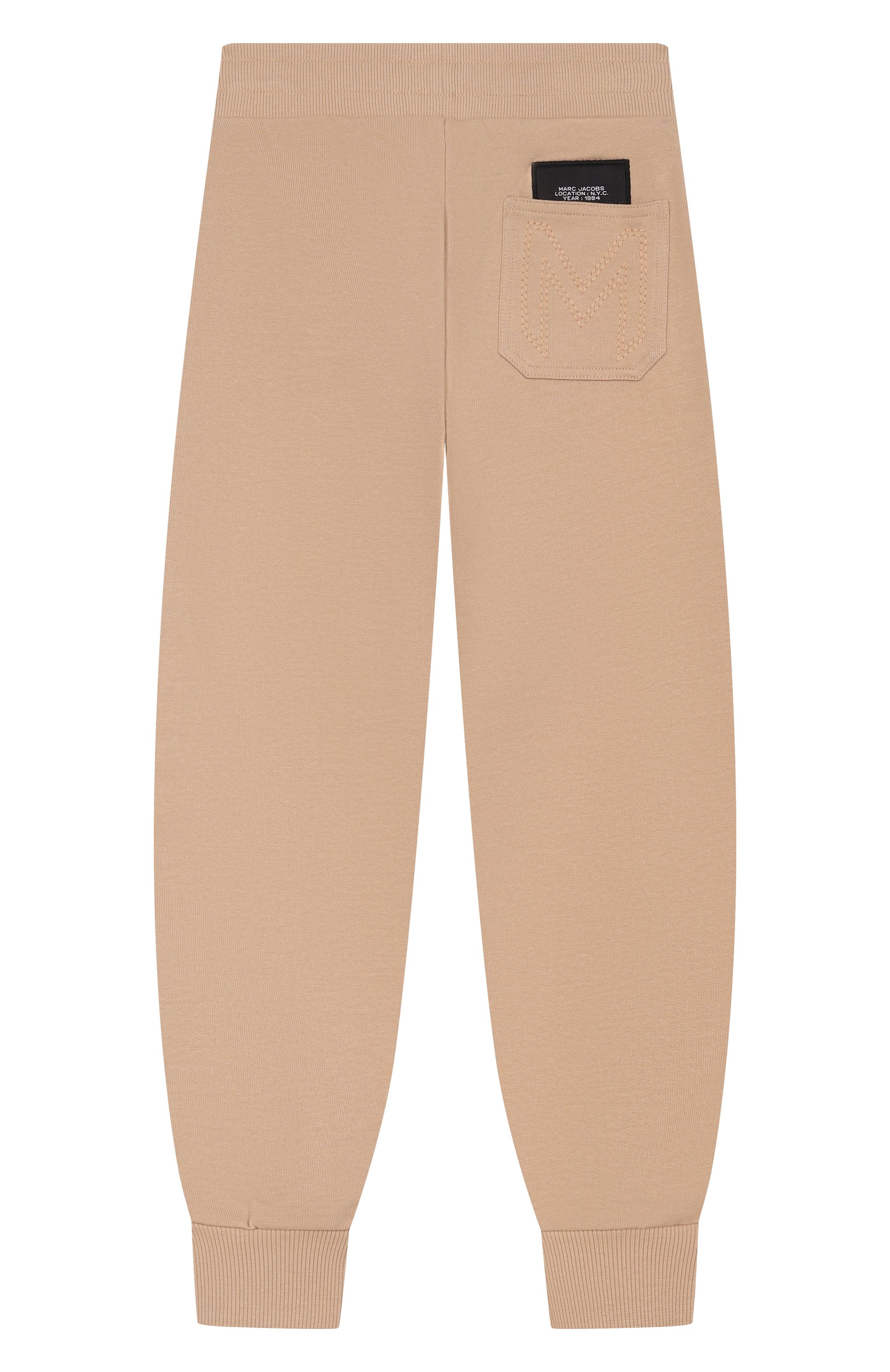 Хлопковые джоггеры MARC JACOBS (THE) бежевого цвета по цене 14950 руб., арт. W60805, фото 2 Хлопковые джоггеры MARC JACOBS (THE), арт. W60805, фото 2