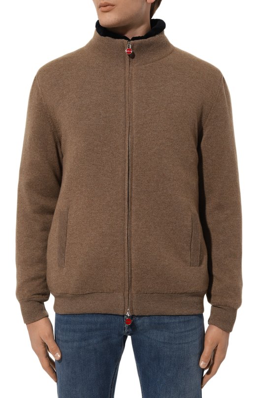 Кашемировый кардиган Kiton UMK148936HE Коричневый  UMK148936HE Фото 3