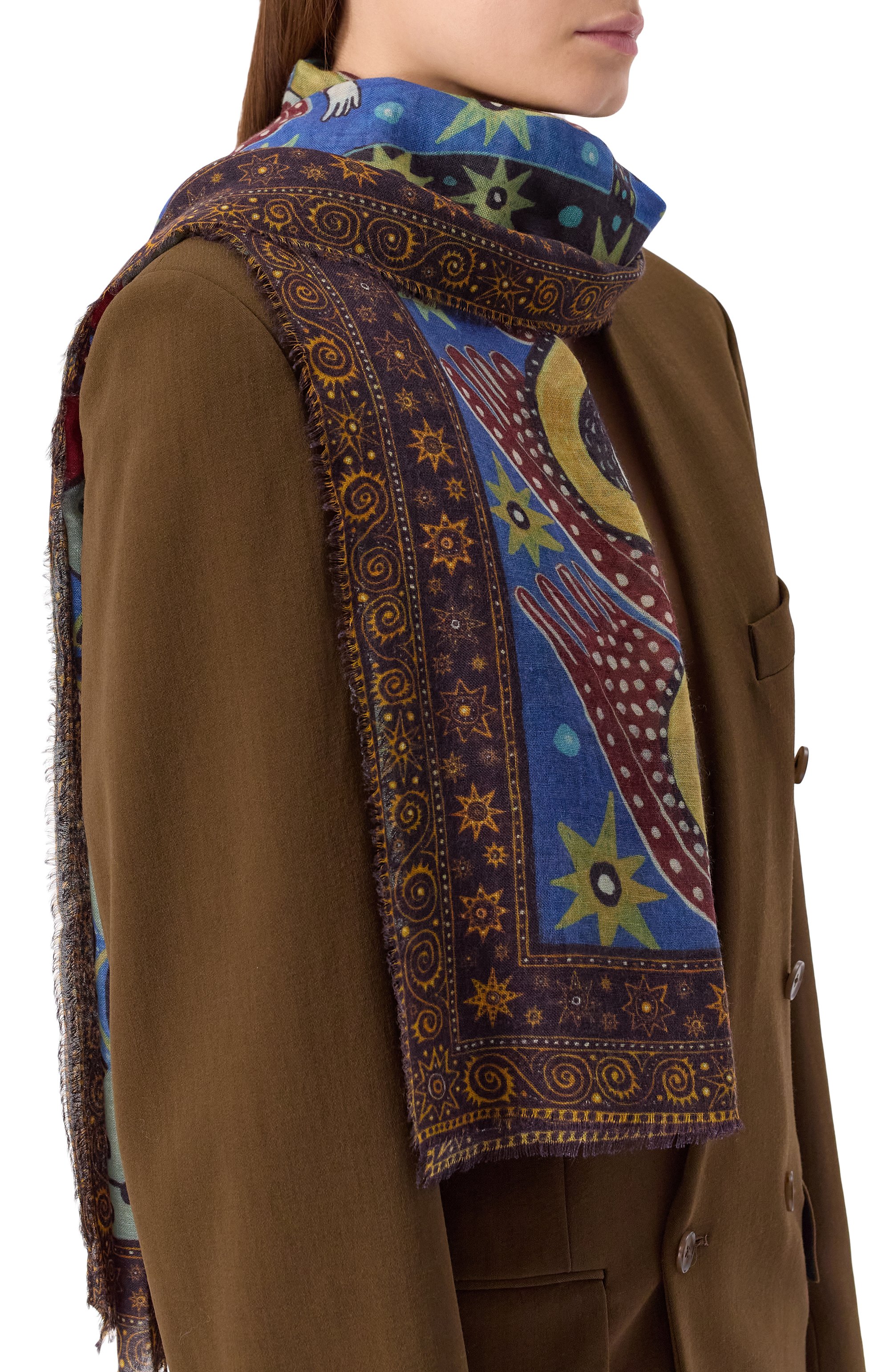 Кашемировая шаль рождество GOURJI, арт. 91251617/614151114, фото 2