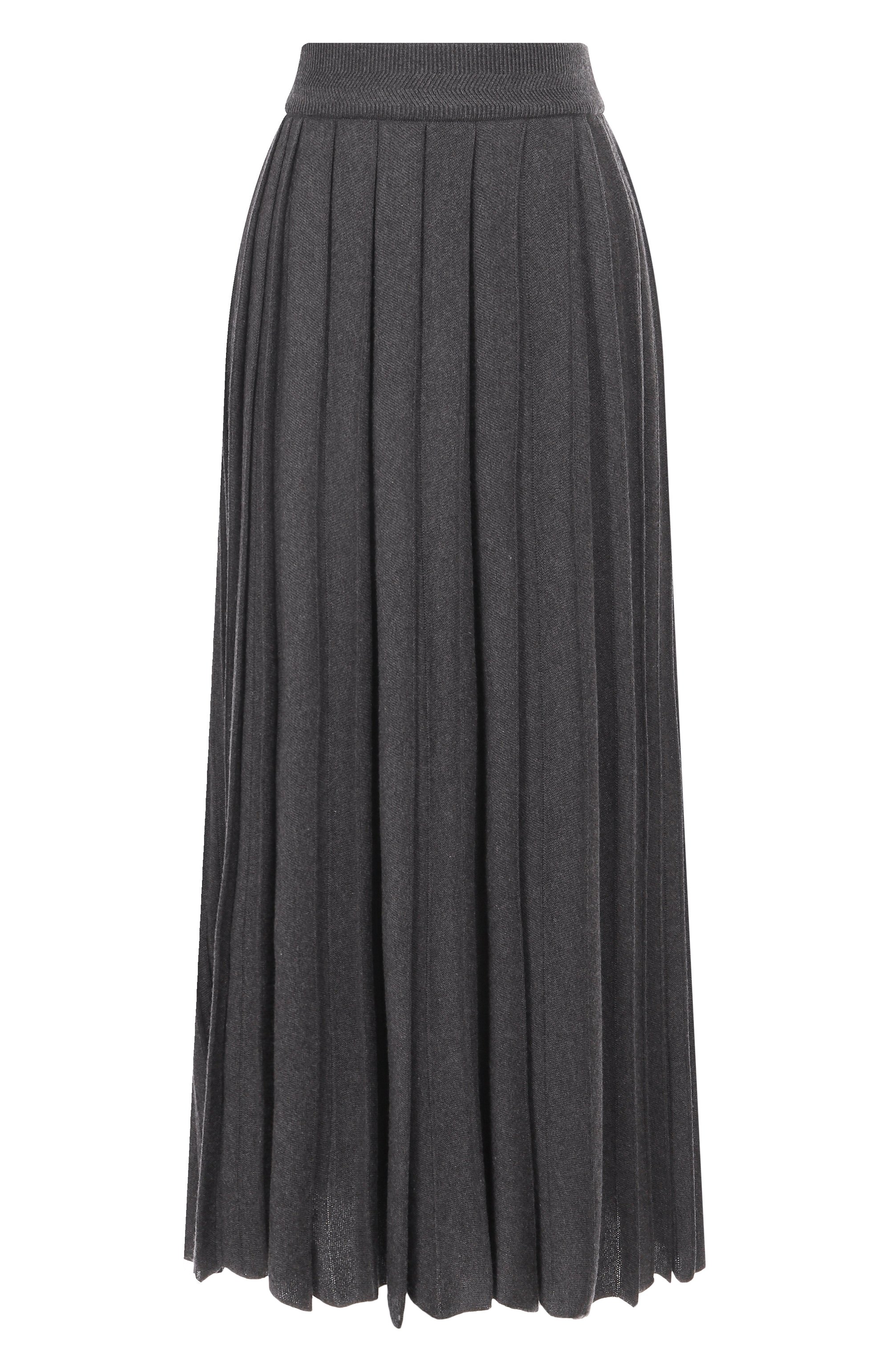 Юбка из шелка и кашемира FREEAGE серого цвета по цене 89540 руб., арт. W26.SK036.6030.991, фото 1 Юбка из шелка и кашемира FREEAGE, арт. W26.SK036.6030.991, фото 1