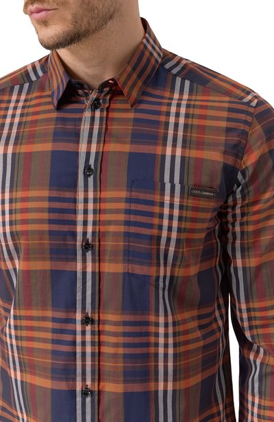 Хлопковая рубашка DOLCE & GABBANA, арт. G5JZ9T/FQ5M2, фото 5