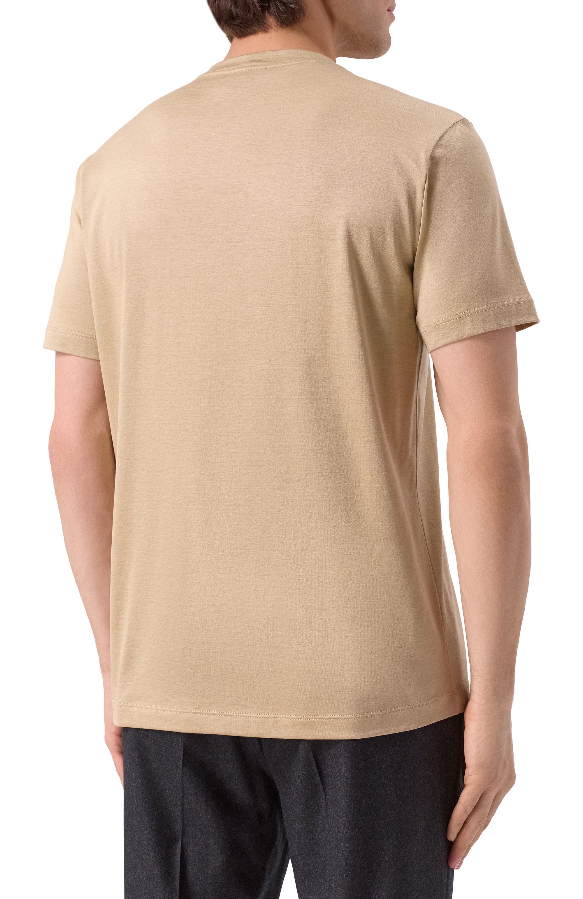 Футболка из шелка и хлопка GIORGIO ARMANI, арт. 3KSM77/SJZHZ, фото 4