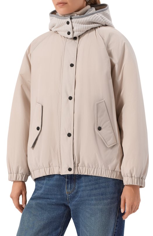 Пуховик Brunello Cucinelli MG5017852 Кремовый  MG5017852 Фото 3
