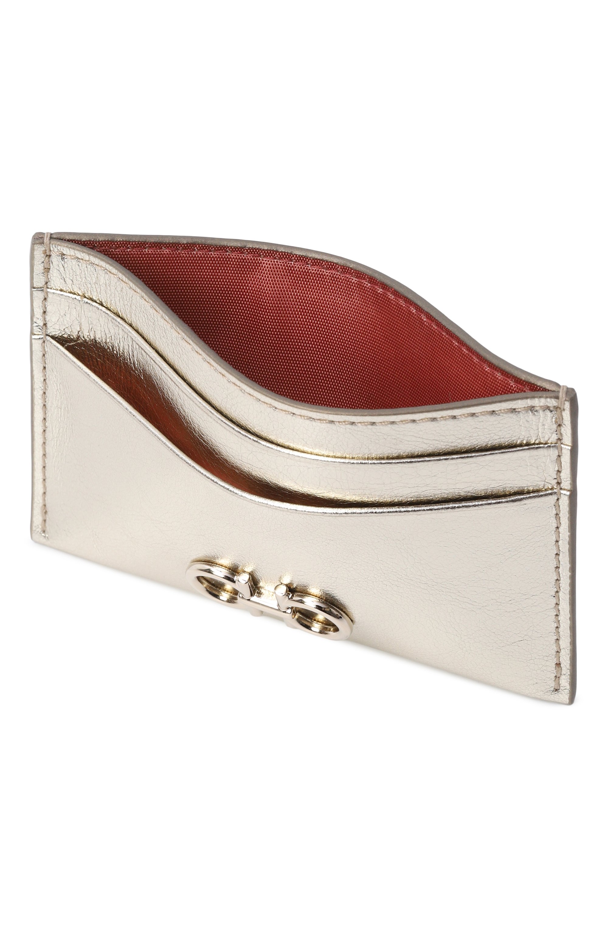 Кожаный футляр для кредитных карт FERRAGAMO, арт. 220007/787, фото 3