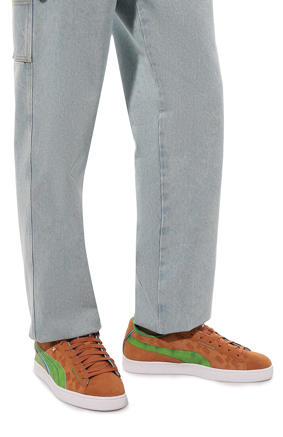 Замшевые кеды puma x minecraft suede PUMA, арт. 38629001, фото 3