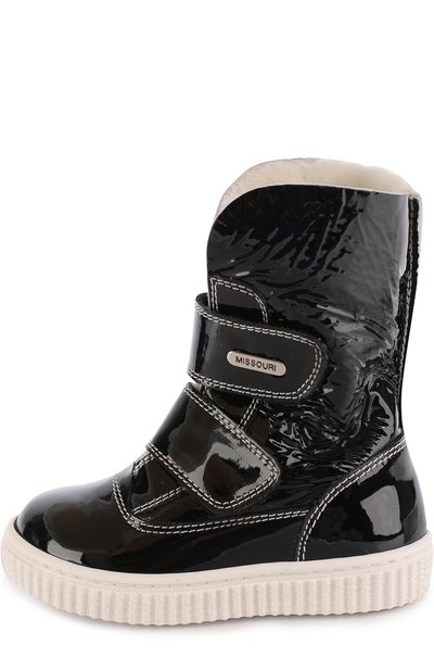 Лаковые сапоги с застежками велькро и внутренней меховой отделкой MISSOURI, арт. 2954Z/18-26, фото 2