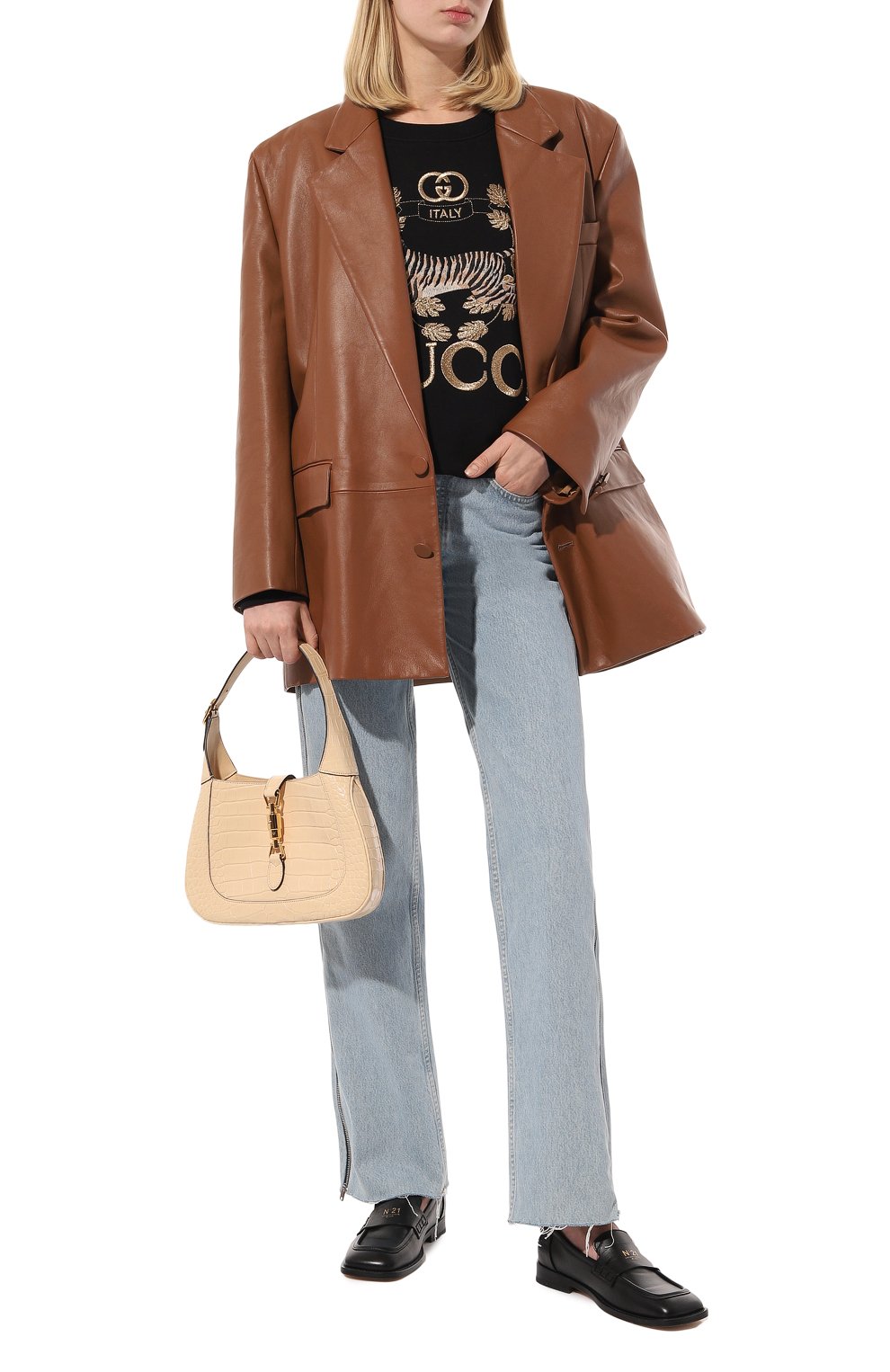 Сумка jackie 1961 small из кожи аллигатора GUCCI бежевого цвета по цене 2520000 руб., арт. 636709 EV40G, фото 7 Сумка jackie 1961 small из кожи аллигатора GUCCI, арт. 636709 EV40G, фото 7