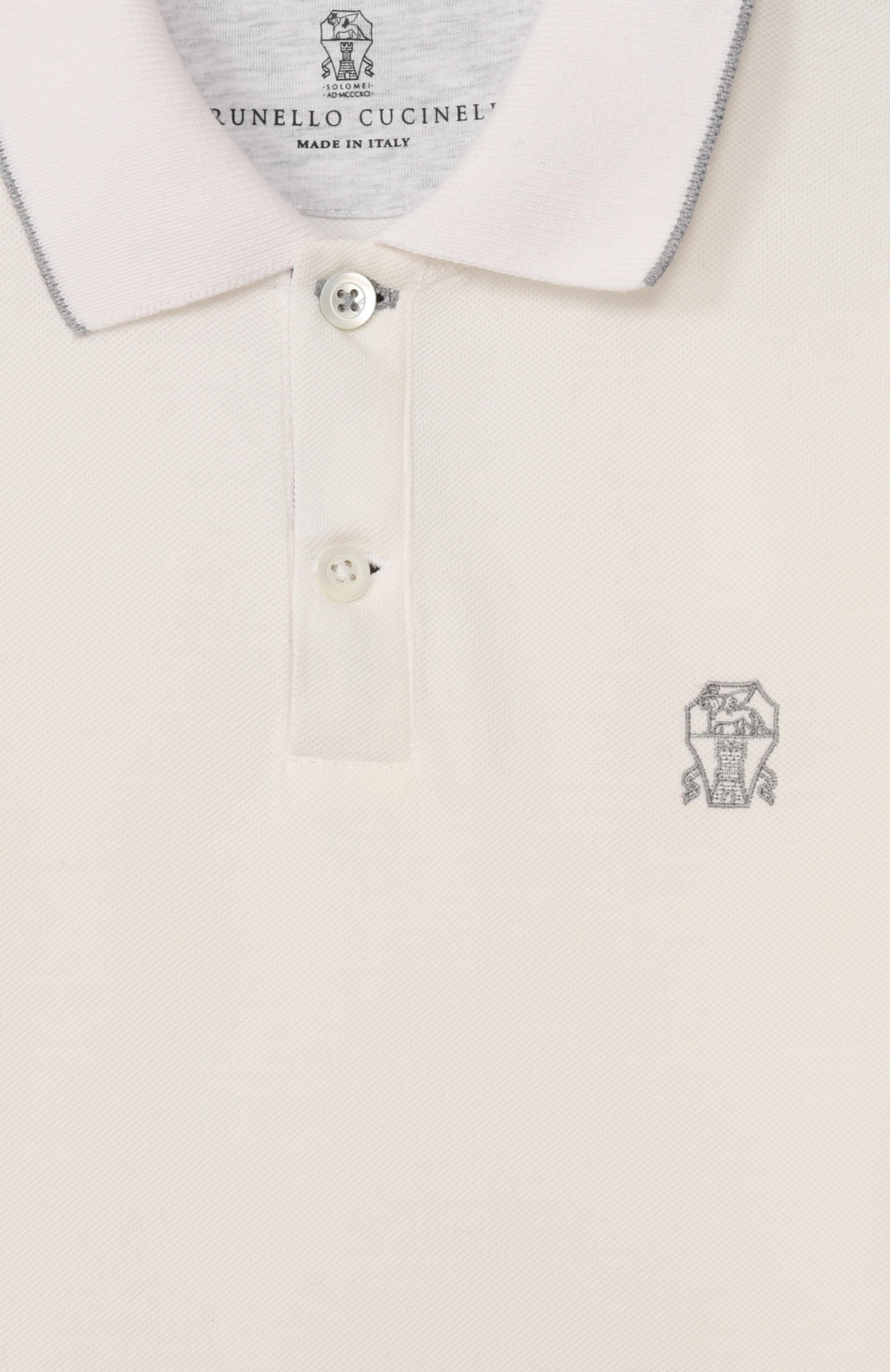 Хлопковое поло BRUNELLO CUCINELLI, арт. BE854T315A, фото 3