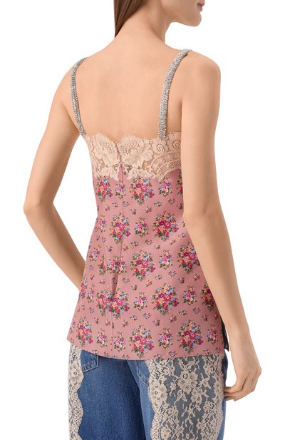 Топ из шелка и хлопка DOLCE & GABBANA, арт. F7BI9T/IS10G, фото 4