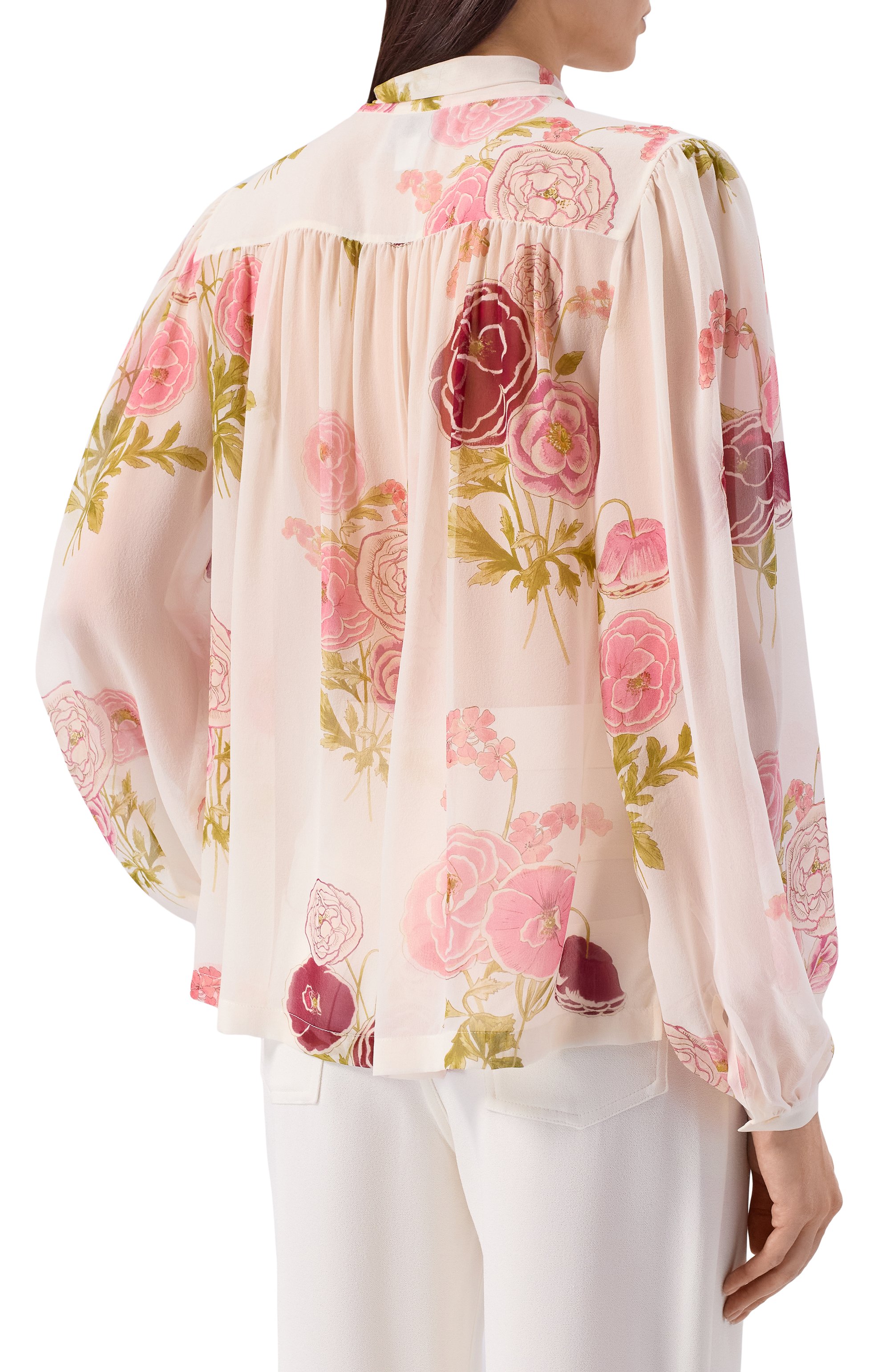 Шелковая блузка GIAMBATTISTA VALLI, арт. 26SSRVCA1014/30PRI, фото 4