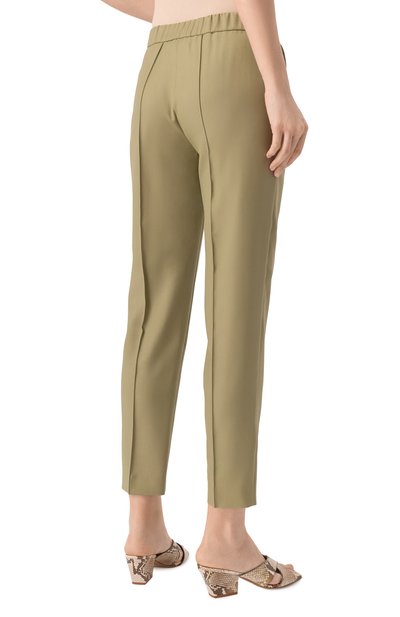 Шерстяные брюки OLOLOL хаки цвета по цене 39000 руб., арт. OLP045/2105.506/S25, фото 4 Шерстяные брюки OLOLOL, арт. OLP045/2105.506/S25, фото 4