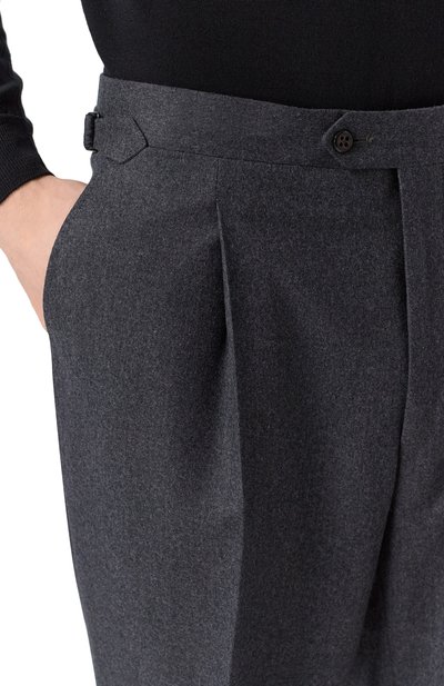 Шерстяные брюки CORNELIANI темно-серого цвета по цене 56050 руб., арт. 264L26-2618111, фото 5 Шерстяные брюки CORNELIANI, арт. 264L26-2618111, фото 5