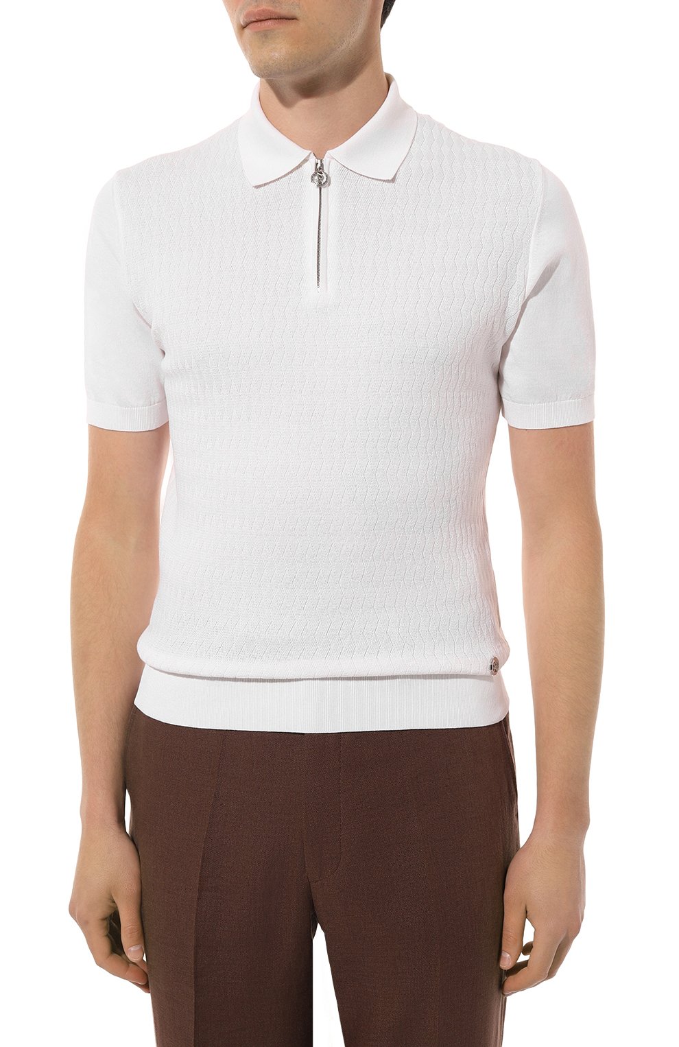 Поло из шелка и хлопка STEFANO RICCI, арт. K818066P31/F24171, фото 3