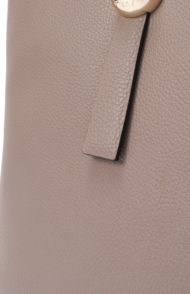 Женская сумка-тоут sfera large FURLA темно-серого цвета, арт. WB01353/HSF000 | Фото 3 (Размер: large; Материал: Натуральная кожа)