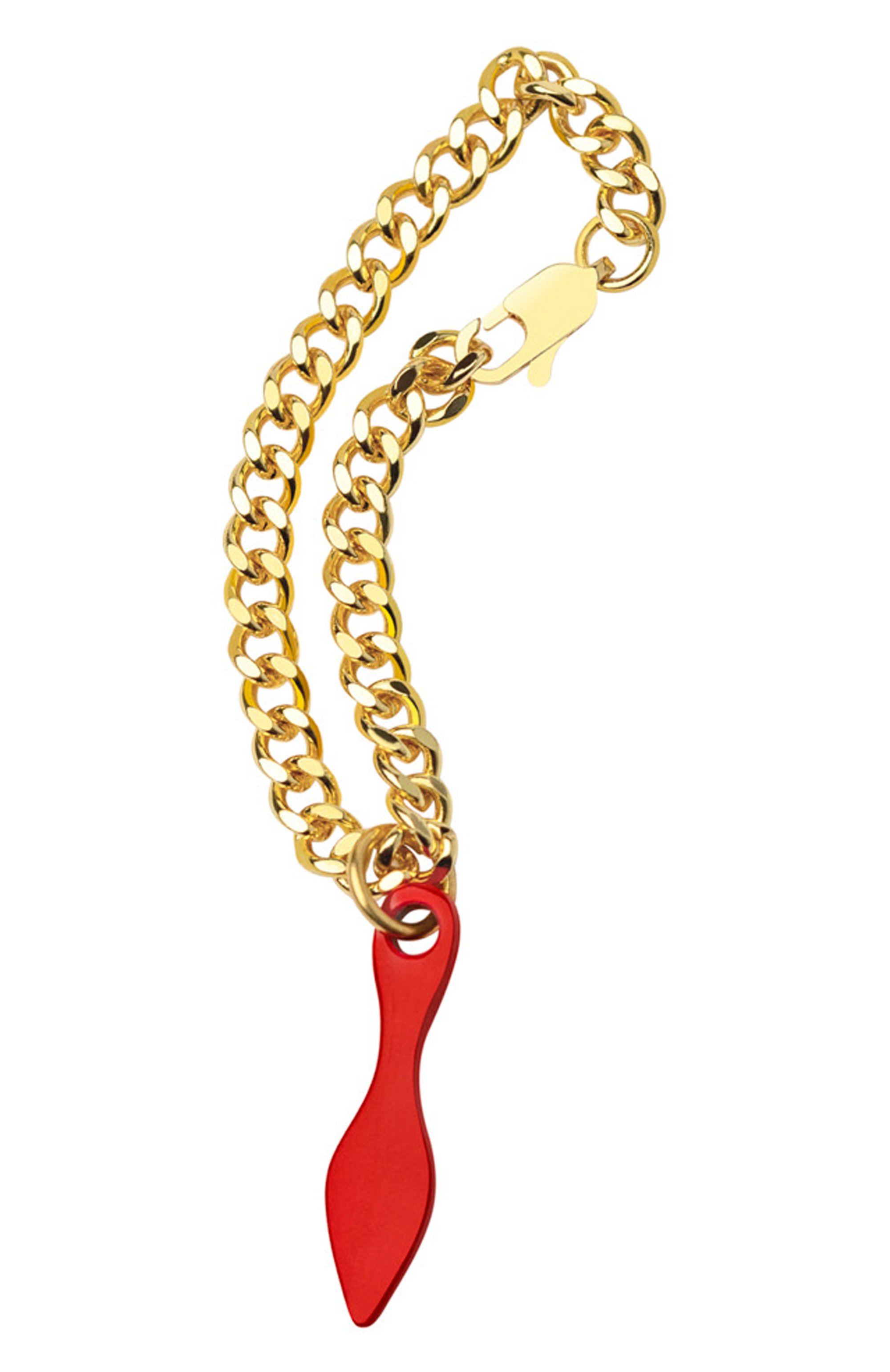 Цепочка для помады small chain CHRISTIAN LOUBOUTIN бесцветного цвета по цене 1800 руб., арт. 8435415077682, фото 1 Цепочка для помады small chain CHRISTIAN LOUBOUTIN, арт. 8435415077682, фото 1