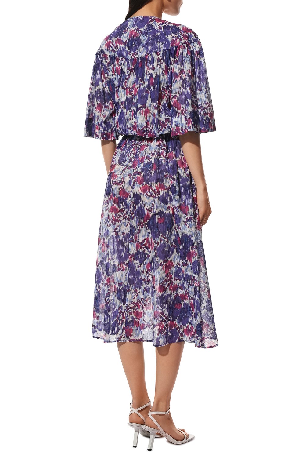 Хлопковое платье ISABEL MARANT ETOILE сиреневого цвета по цене 49950 руб., арт. R02103-22P033E/MAGGY, фото 4 Хлопковое платье ISABEL MARANT ETOILE, арт. R02103-22P033E/MAGGY, фото 4