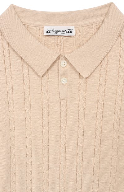 Поло из хлопка и кашемира BONPOINT, арт. S06BJUK00004/10A-12A, фото 3