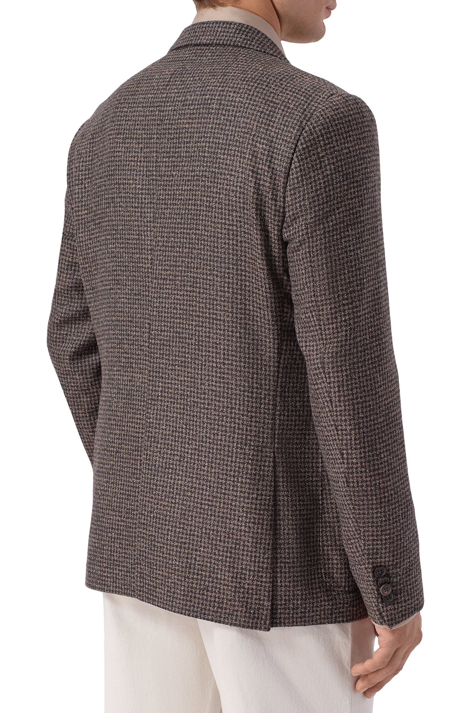 Шерстяной пиджак CORNELIANI коричневого цвета по цене 128500 руб., арт. 28X009/2A16360, фото 4 Шерстяной пиджак CORNELIANI, арт. 28X009/2A16360, фото 4