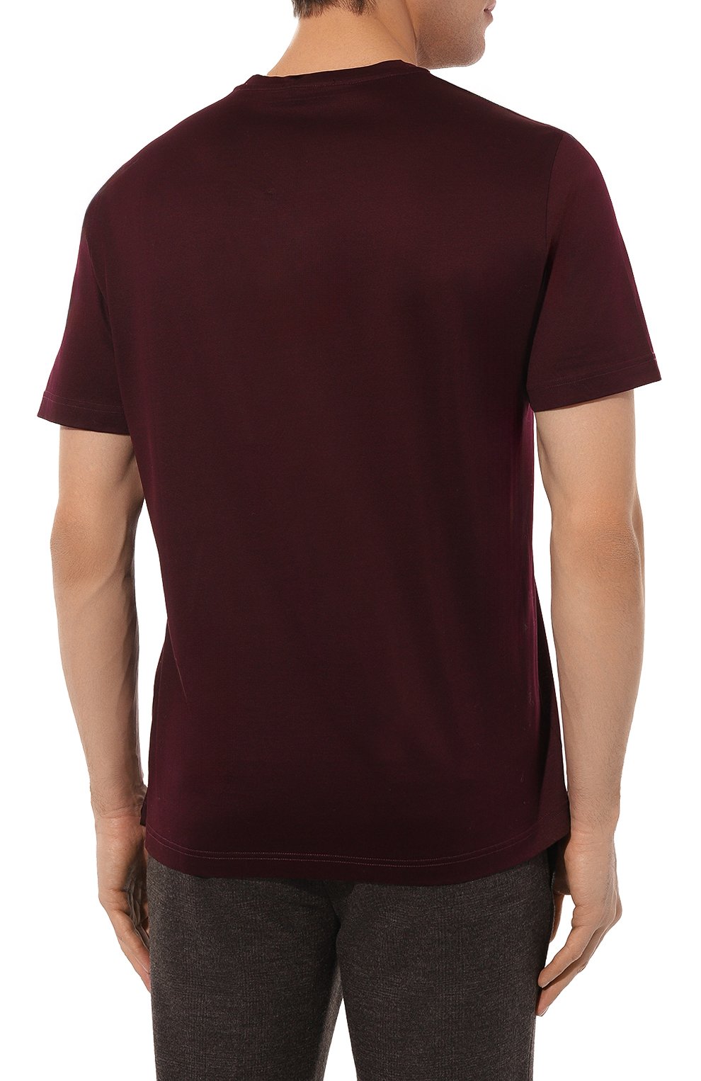 Хлопковая футболка MVST бордового цвета по цене 39500 руб., арт. 13M660.MK00.MUST, фото 4 Хлопковая футболка MVST, арт. 13M660.MK00.MUST, фото 4