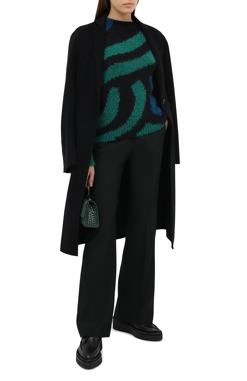 Свитер DRIES VAN NOTEN черного цвета по цене 57950 руб., арт. 202-11246-1720, фото 2 Свитер DRIES VAN NOTEN, арт. 202-11246-1720, фото 2