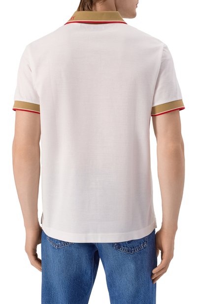 Хлопковое поло BURBERRY, арт. 8110096, фото 4