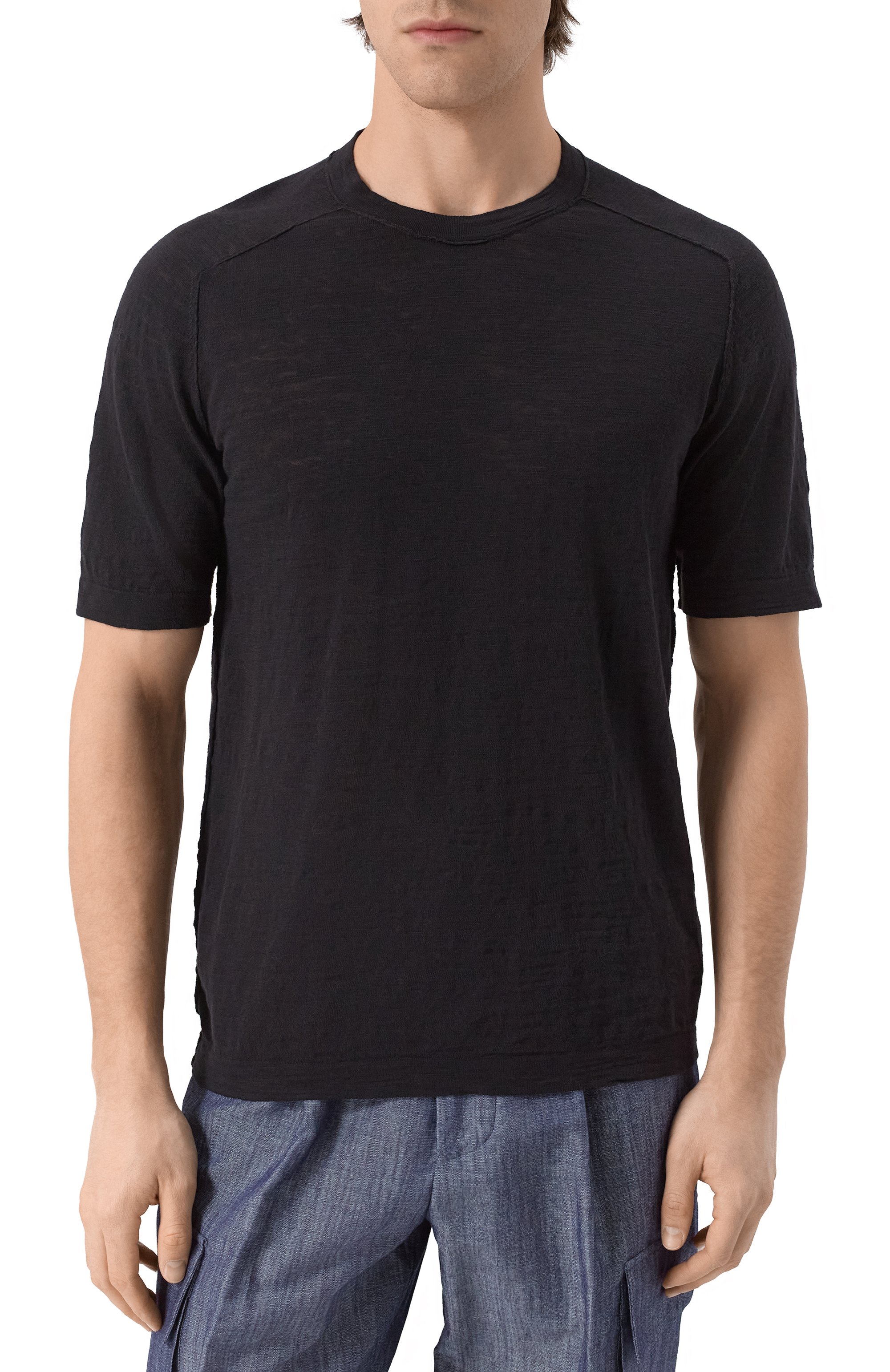 Футболка из хлопка и льна TRANSIT, арт. CFUTRZ8431, фото 3