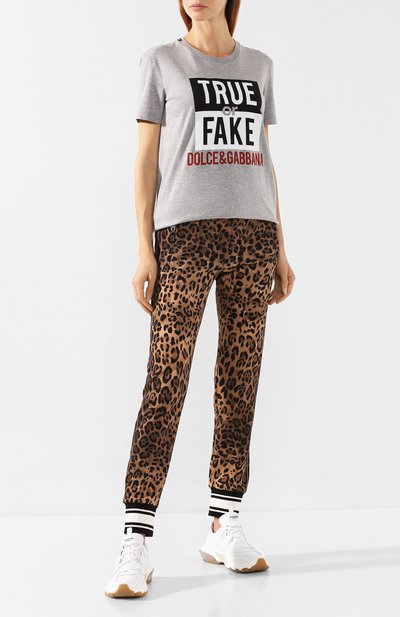 Хлопковые джоггеры DOLCE & GABBANA, арт. FTBJ7T/HH780, фото 2