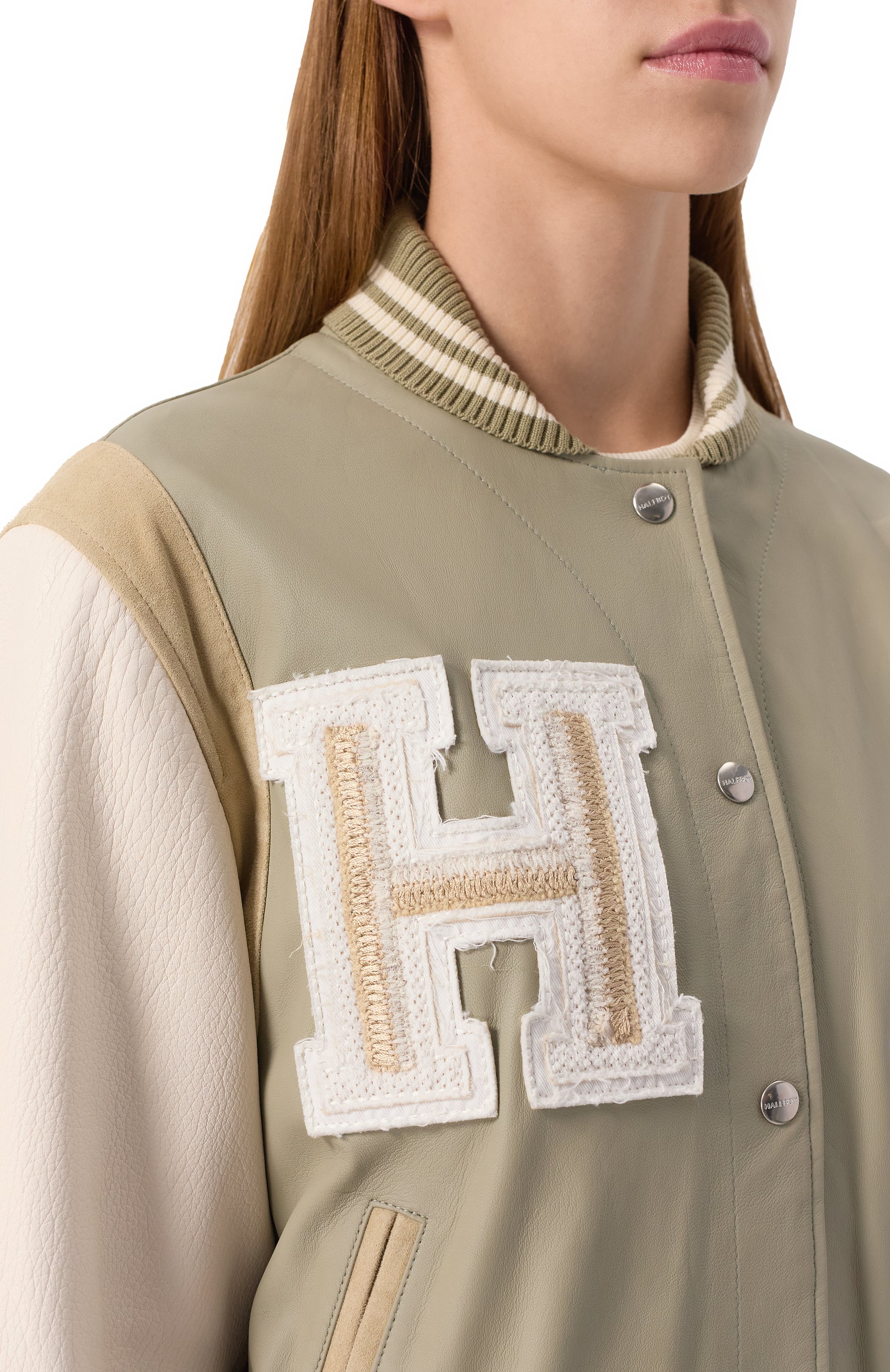 Кожаный бомбер HALFBOY, арт. HS251WL008, фото 5