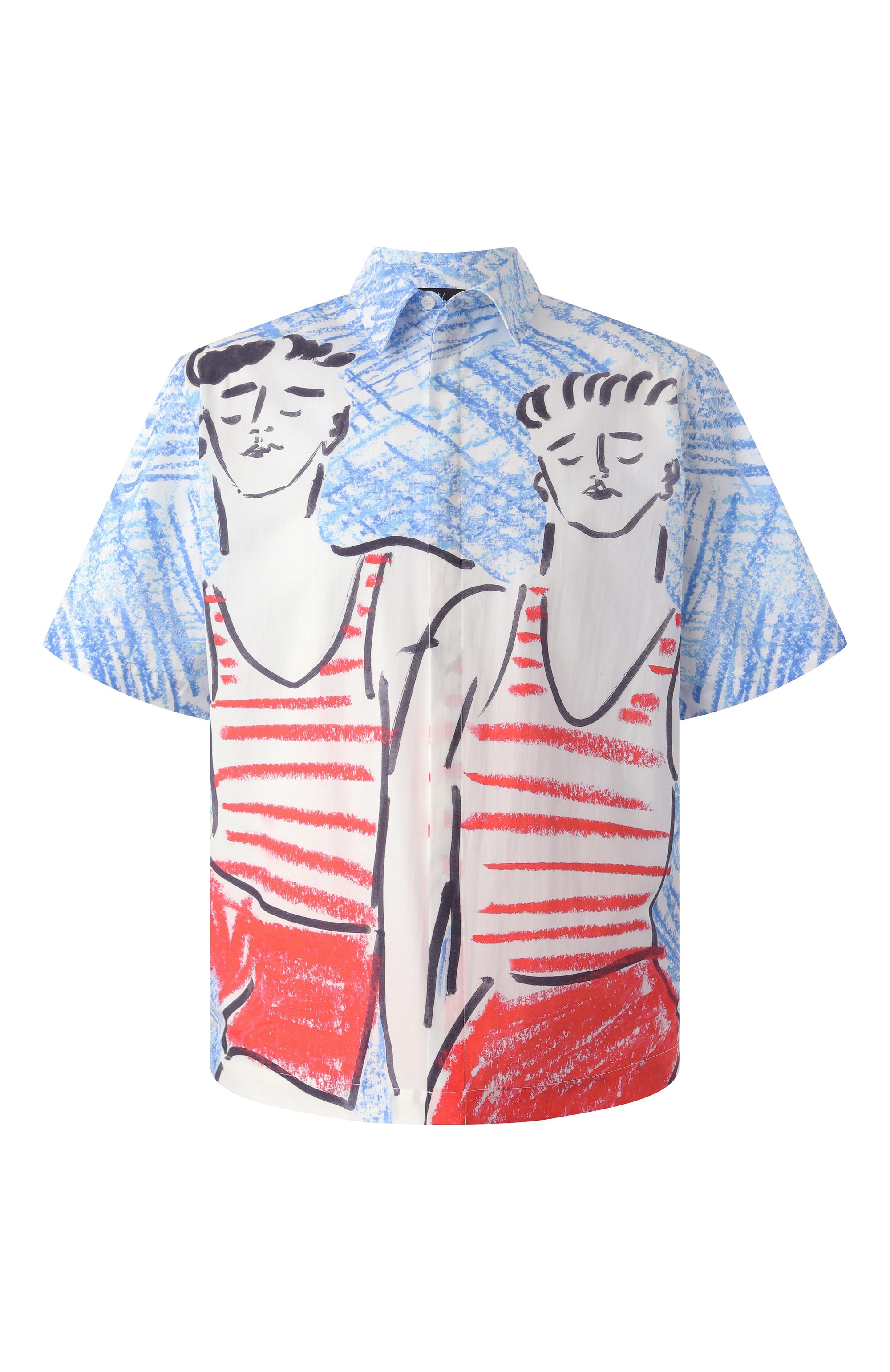 Хлопковая рубашка MSGM, арт. 3840ME16X/257053, фото 1