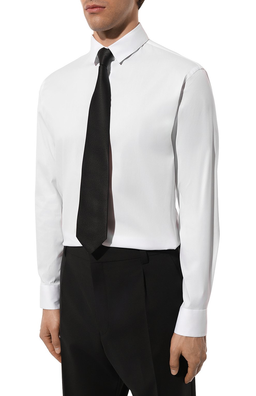 Хлопковая сорочка GIORGIO ARMANI белого цвета по цене 57000 руб., арт. 8CGCCZ97/TZ517, фото 3 Хлопковая сорочка GIORGIO ARMANI, арт. 8CGCCZ97/TZ517, фото 3