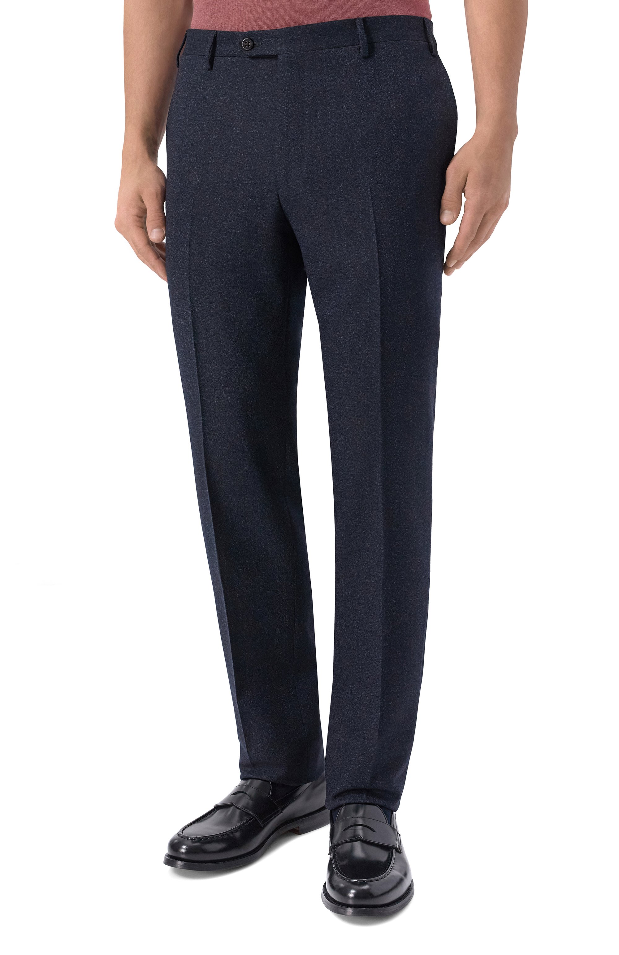 Шерстяные брюки CORNELIANI темно-синего цвета по цене 59950 руб., арт. 285B01/2A18348, фото 3 Шерстяные брюки CORNELIANI, арт. 285B01/2A18348, фото 3