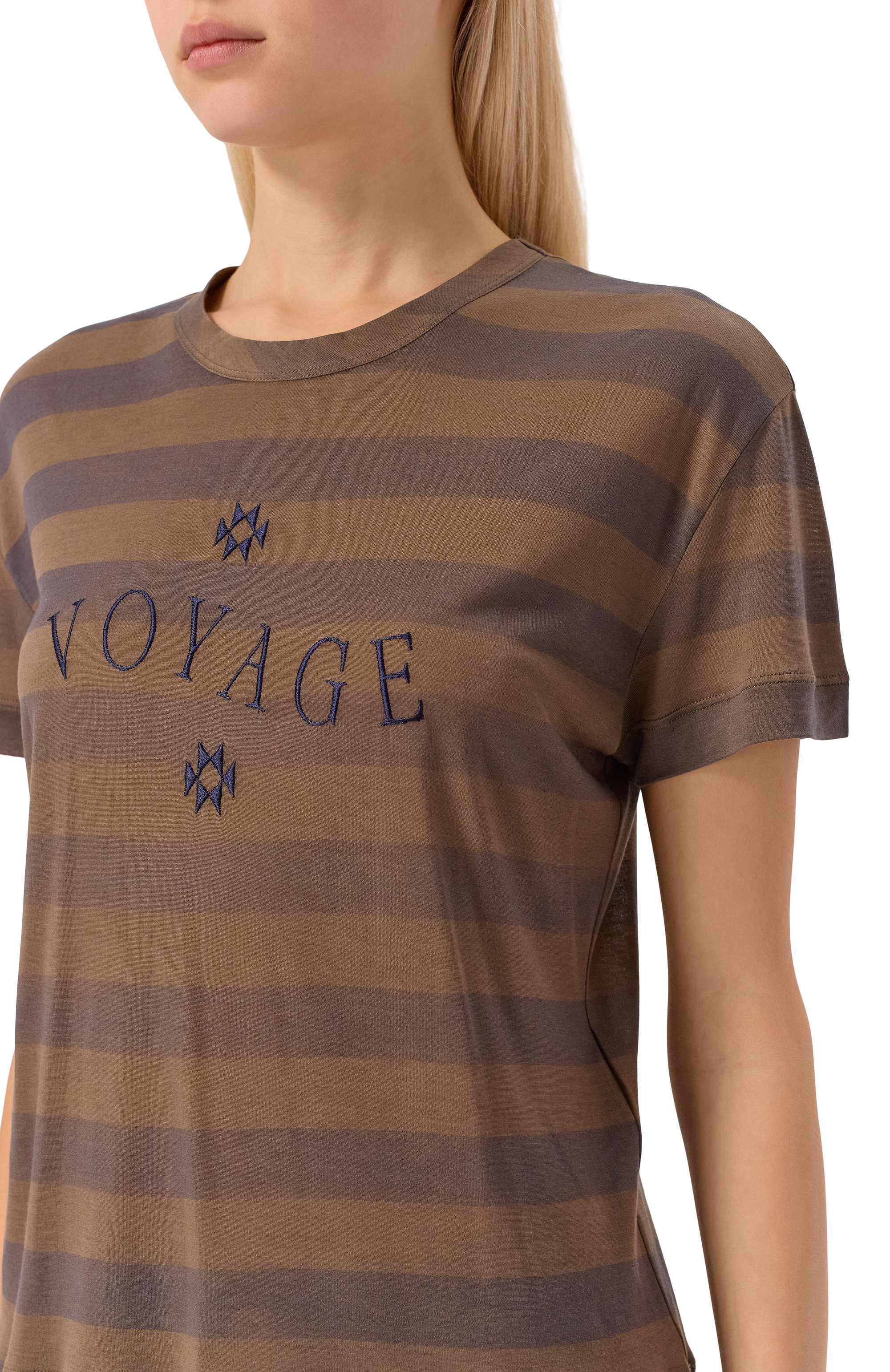 Футболка из лиоцелла и шелка GIORGIO ARMANI, арт. GW002080/AF15963, фото 5