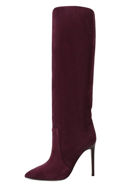 Замшевые сапоги stiletto 105 PARIS TEXAS фиолетового цвета по цене 76100 руб., арт. PX501STK/XV003, фото 4 Замшевые сапоги stiletto 105 PARIS TEXAS, арт. PX501STK/XV003, фото 4