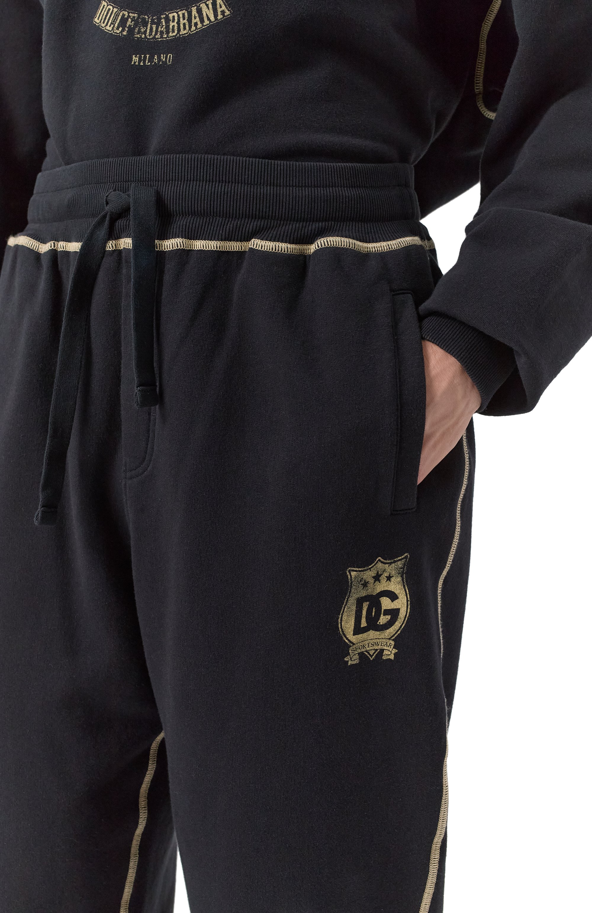 Хлопковые джоггеры DOLCE & GABBANA, арт. GV3CXT/G7NQD, фото 5