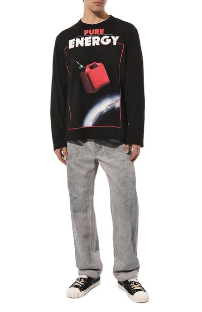 Хлопковый лонгслив DIESEL, арт. A08641/0BEAF, фото 2